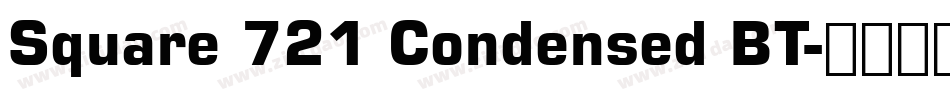 Square 721 Condensed BT字体转换